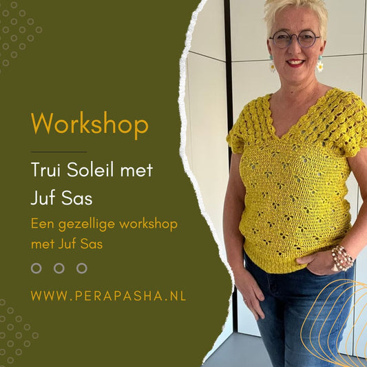 Workshop Trui Soleil haken met Juf Sas (4 juli)