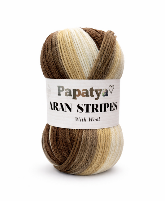 Papatya Aran Stripes Brownie (06)