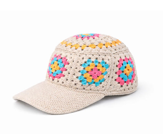 Granny pet met klep (haakpakket)