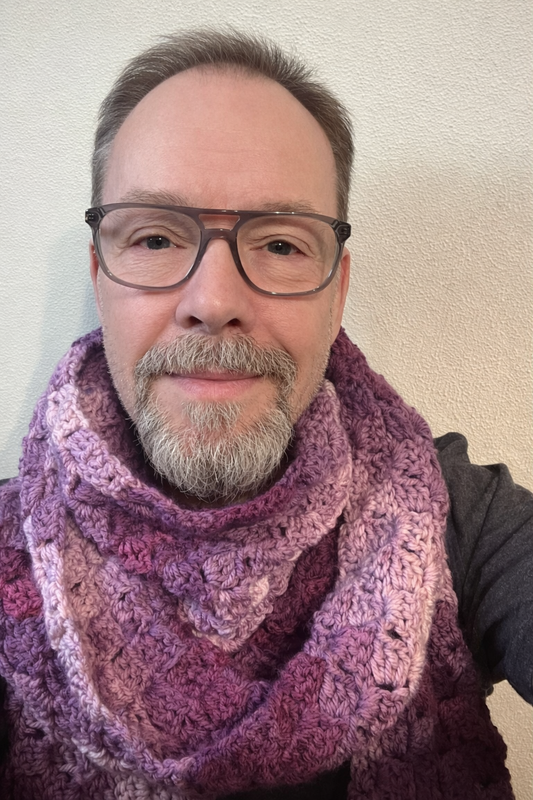 Corner 2 Chunky sjaal (Haakpatroon)